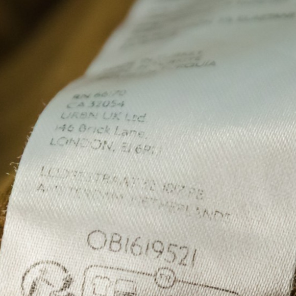 Free People Size 10 Billie Chino Brown Pleated Button High Waist Cotton Shorts - Picture 7 of 8